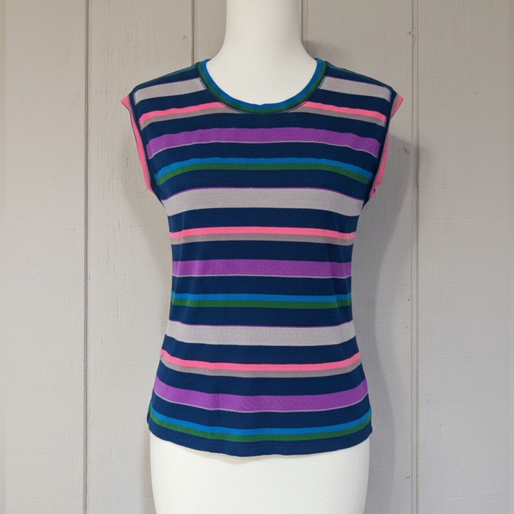 Y2K Marc Jacobs Multi-Color Striped Top‎